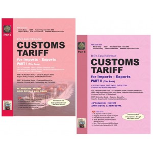 Arun Goyal's Big's Easy Reference on Customs Tariff 2024 for Imports - Exports by Asim Goyal, Academy of Business Studies (2 Volumes 2024)